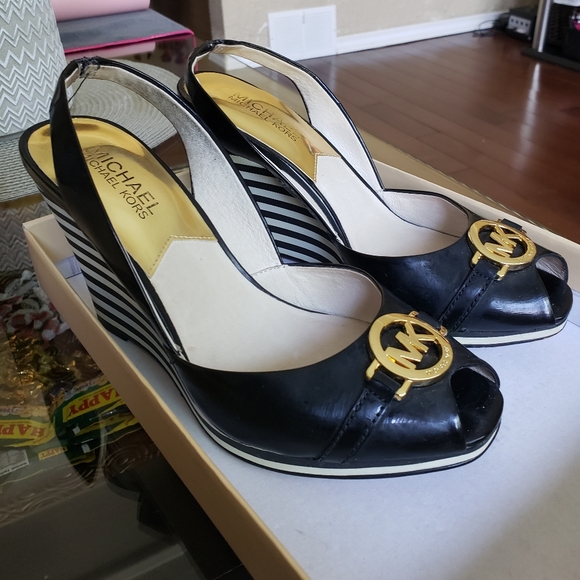 Michael Kors Patent Leather Wedges
